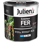 Julien peinture fer anti - rouille mat - portes, grilles, portails, mobilier de jardin en mtal - noir ...