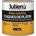 Julien - sous - couche pour plaques de pl�tre cartonn�es - aspect mat blanc 0, 5l