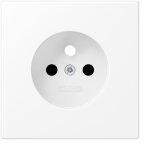 Enjoliveur - pour prise de courant 2p + t - ls - blanc mat jung ls1521fkiwwmpl - 1