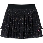 Jupe pour enfants � volants � plusieurs niveaux noir 104
