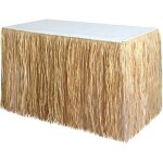 Jupe d'herbe décorations de fête table toile de fond hawaïenne pour adultes raphia tropical jupe de table ... Jupe d'herbe décorations de fête table toile de fond hawaïenne pour adultes raphia tropical jupe de table ...