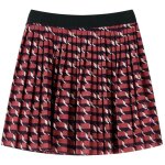 Jupe plisse  paillettes pour enfants bleu marine 128