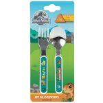 Jurassic world ensemble couverts inox (fourchette, cuill�re)