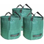 Lot de 3 500l sacs de d�chets jardin r�sistants en pp robuste sacs poubelle de jardin