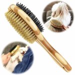 Brosse pour chien / chat double face, peigne de toilettage de chien pour massage et perte de fourrure, ...