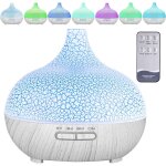 Diffuseur d'huiles essentielles, 550ml ultrasonique humidificateur diffuseur aromathrapie electrique, ...