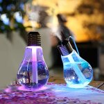 Diffuseur humidificateur 400 ml, ampoule purificateur d'air, argent(1pcs)