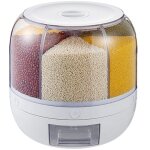 Jusch - distributeur de riz, distributeur de c�r�ales rotatif, stockage de conteneurs de riz domestique, ...