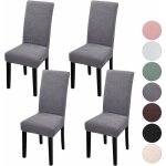 Housse de chaises, universel housse extensible lastique amovible pour htel crmonie mariage nol(cendre) ...