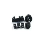Jusch - le jeu de boutons est compatible avec volkswagen passat b6, b7, cc, eos, jetta, golf 5, 6, tiguan, ...