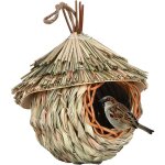 Maison de colibri extérieure, accrochez les poches de nid d'oiseau cage de cabane à oiseaux naturelle ... Maison de colibri extérieure, accrochez les poches de nid d'oiseau cage de cabane à oiseaux naturelle ...