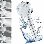 Jusch - pommeau de douche haute pression � �conomie d'eau 5 types de jet , douchette � haute pression ...