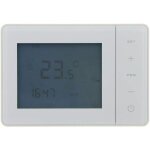 Thermostat programmable filaire blanc