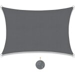 Jusch - voile d'ombrage rectangulaire 2x3m impermable toile ombrage uv protection