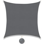 Jusch - voile d'ombrage rectangulaire 4x4m impermable toile ombrage uv protection