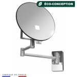 Jvd - miroir eclips rond lumineux bras tubulaire - mat�riel professionnel