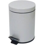 Jvd - poubelle à pédale 3l en métal de couleur blanche - matériel professionnel Jvd - poubelle à pédale 3l en métal de couleur blanche - matériel professionnel