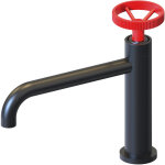 K2o - robinet de lavabo mitigeur chillout delta bajo 23, 5x6, 7x20cm noir avec flexible, a�rateur et ...