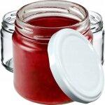 Kadax lot de 10 petits bocaux  confiture, ronds, 200 ml, diamtre : 66 mm, pour miel et pices, hermtiques, ...