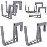 Kadax lot de 2 supports de jardini�re de balcon en plastique, sans per�age, crochets r�glables et supports ...