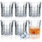 Kadax lot de 6 verres  whisky, verres  eau, verres  jus, verres universels, verres  eau, boisson, ...