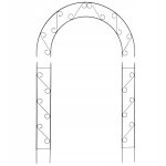 Kadax - arche de jardin en acier pergola pour plantes grimpantes roses arc - en - ciel 160 cm hauteur ...