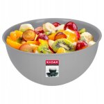Kadax - bol de cuisine en plastique pour salades 1 l gris
