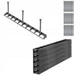 Kadax - bordure de pelouse de jardin 4, 5 cm 10 mo + 30 ancres