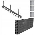 Kadax - bordure de pelouse de jardin 5, 8 cm 10 mo + 30 ancres