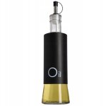 Kadax - bouteille d'huile d'olive 320 ml avec distributeur d'huile en verre noir