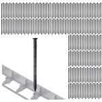 Kadax - broches d'ancrage pour agrotextiles bordures d'agrotextiles 200 pi�ces 25 cm solide