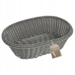 Kadax corbeille  pain couverts de table  pain panier ovale gris
