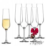 Fltes  champagne en verre avec pied allonge, parfaites pour clbrer vos moments spciaux avec style ...