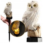 Kadax - lampe solaire led lampe hibou encastrable de jardin