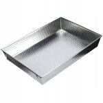 Moule à gâteau rectangulaire, grand moule à pâtisserie avec revêtement antiadhésif et bords hauts, accessoire ... Moule à gâteau rectangulaire, grand moule à pâtisserie avec revêtement antiadhésif et bords hauts, accessoire ...