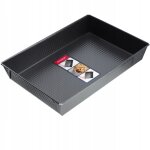 Moule à gâteau rectangulaire, grand moule à pâtisserie avec revêtement antiadhésif et bords hauts, accessoire ... Moule à gâteau rectangulaire, grand moule à pâtisserie avec revêtement antiadhésif et bords hauts, accessoire ...