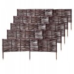 Kadax palissades en osier naturel pour jardin, cl�tures d�coratives pour d�limiter, orner et sublimer ...