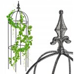 Kadax pergola support de jardin pour fleurs et plantes 100cm