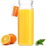 Kadax - pichet en verre spacieux pour boissons, eau, jus, 1, 1 l
