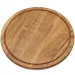 Kadax planche  dcouper ronde en chne, plateau de service rond en bois pour une prsentation lgante ...
