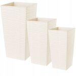 Kadax pot de fleur haut, grande jardiniere en plastique pour une dcoration interieure et exterieure ...