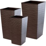 Kadax - pot de fleur haut, grande jardiniere en plastique pour une dcoration interieure et exterieure ...