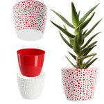 Kadax - pot de fleurs en plastique � 11 - 21 cm 5 couleurs pot simple pot de fleurs robuste pot de fleurs ...