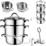 Kadax - presse - agrumes pot 5l inox vapeur pour induction induction acier gaz 3en1