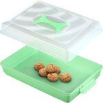 Kadax - r�cipient � g�teau rectangulaire en plastique bo�te � g�teau de cuisson grande