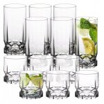 Verres  boire pour toutes les occasions, verres transparents pour jus, cocktails, eau et soda (325 ml, ...