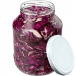 Kadax - weck lot de 1 bocal de conservation en verre rond avec couvercle � visser 1, 7 l diam�tre 89 ...