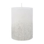 Kaemingk - bougie décorée de paillettes 10cm. Kaemingk - bougie décorée de paillettes 10cm.