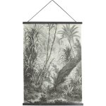 Kakemono affiche jungle 60 x 80cm noir, blanc