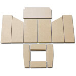 Kaminxpert - habillage de foyer b pour poles  chemine alero 2 de hark - vermiculite - 11 pices